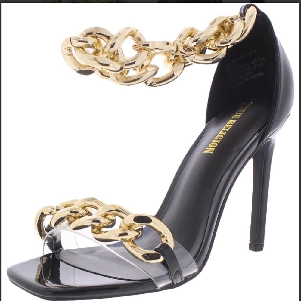 True Religion black patent stilettos with 4” heel.Size 8. NWT/Box.